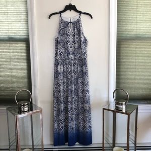NWT London Times Petite Size 10 Paisley Maxi Dress